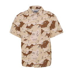 Karl Kani Ανδρικό κοντομάνικο πουκάμισο Small Signature Washed Camo Resort Shirt